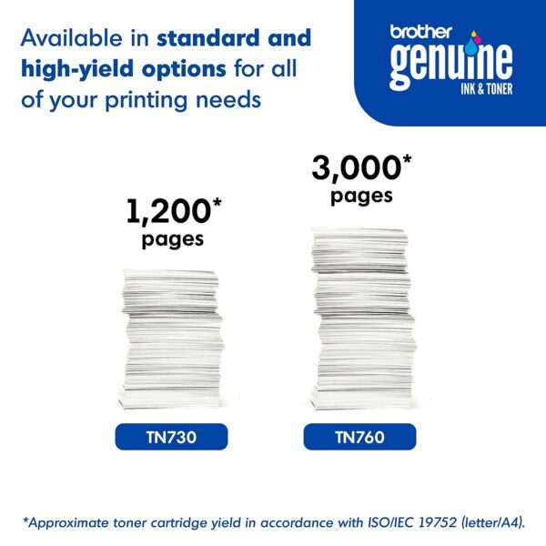 Brother TN 760 Black High Yield Toner Cartridge - Image 3