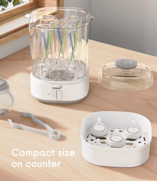 Grownsy Bottle Sterilizer, Baby Bottle Steam Sterilizer for Parts - Image 5