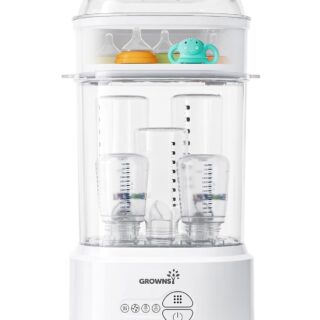 GROWNSY Bottle Sterilizer and Dryer, Compact Electric Steam Baby Bottle Sterilizer