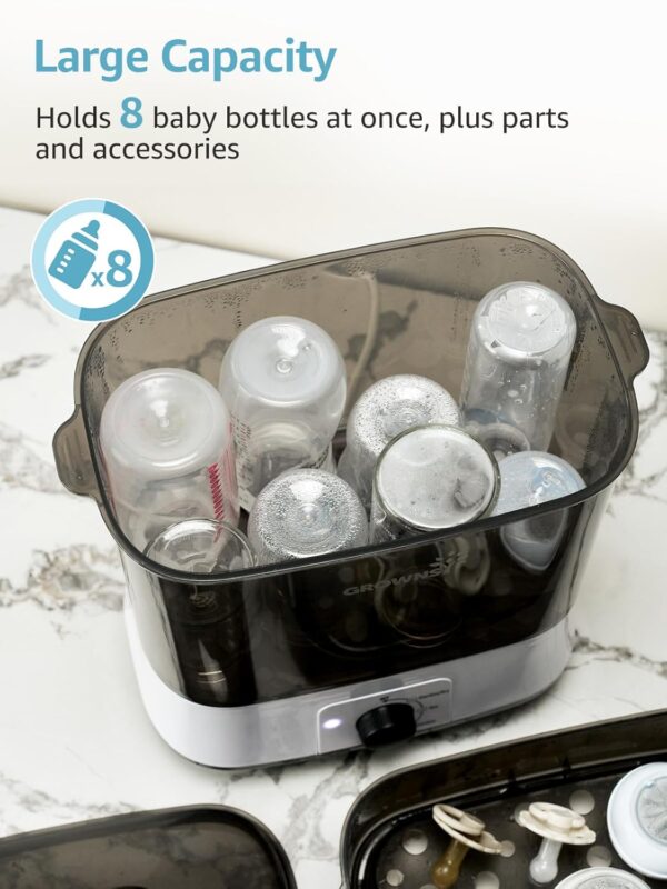 GROWNSY Adjustable 3 IN 1 Large Bottle Sterilizer and Dryer - Image 5