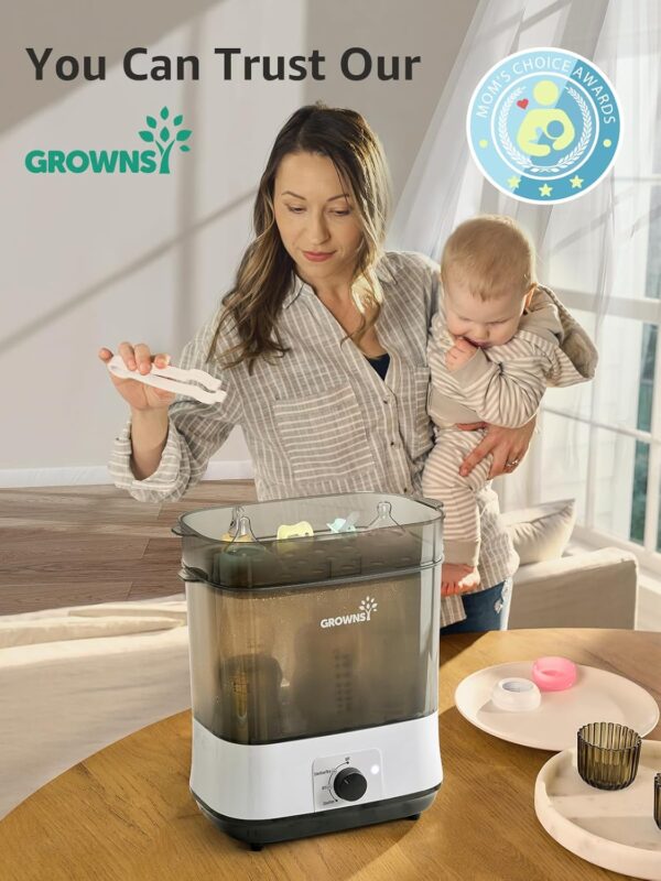 GROWNSY Adjustable 3 IN 1 Large Bottle Sterilizer and Dryer - Image 4